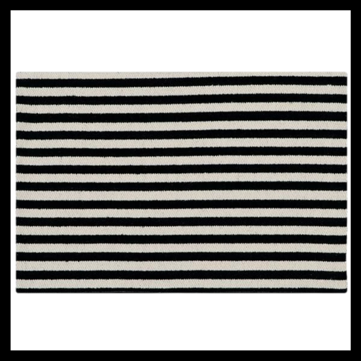 Black & White Striped Placemat