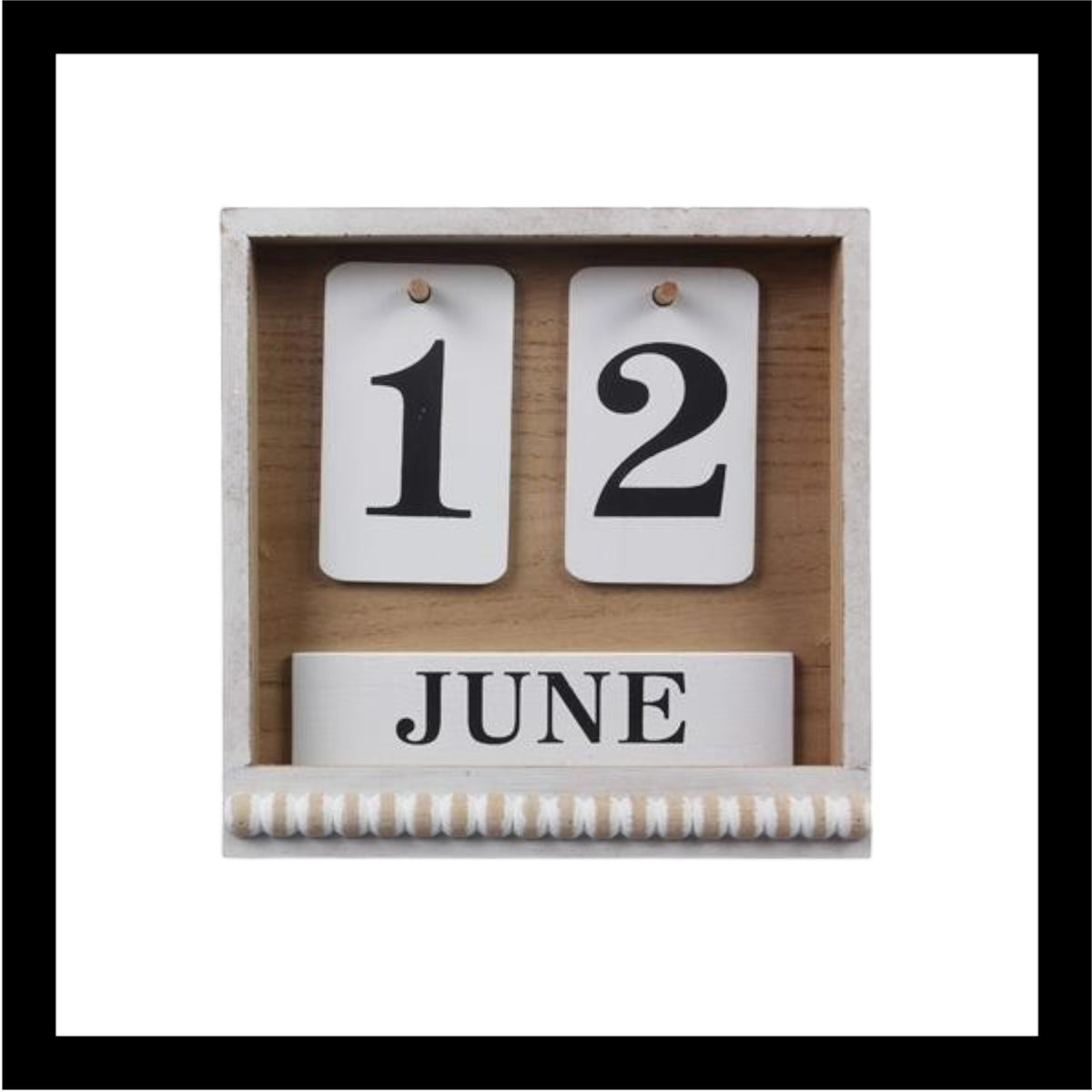 Natural Home Tabletop Calendar
