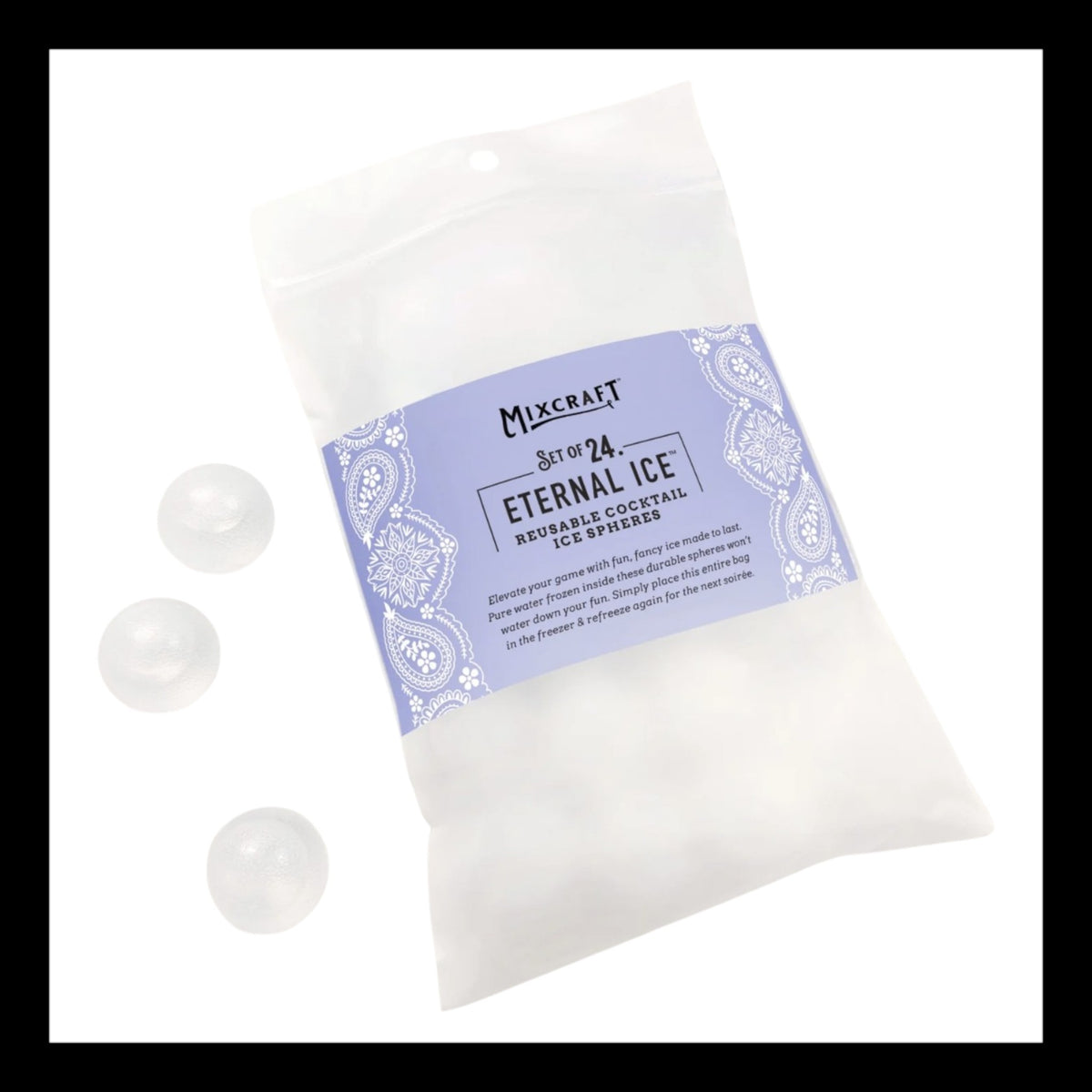 Reusable Cocktail Ice Spheres (Set of 24)