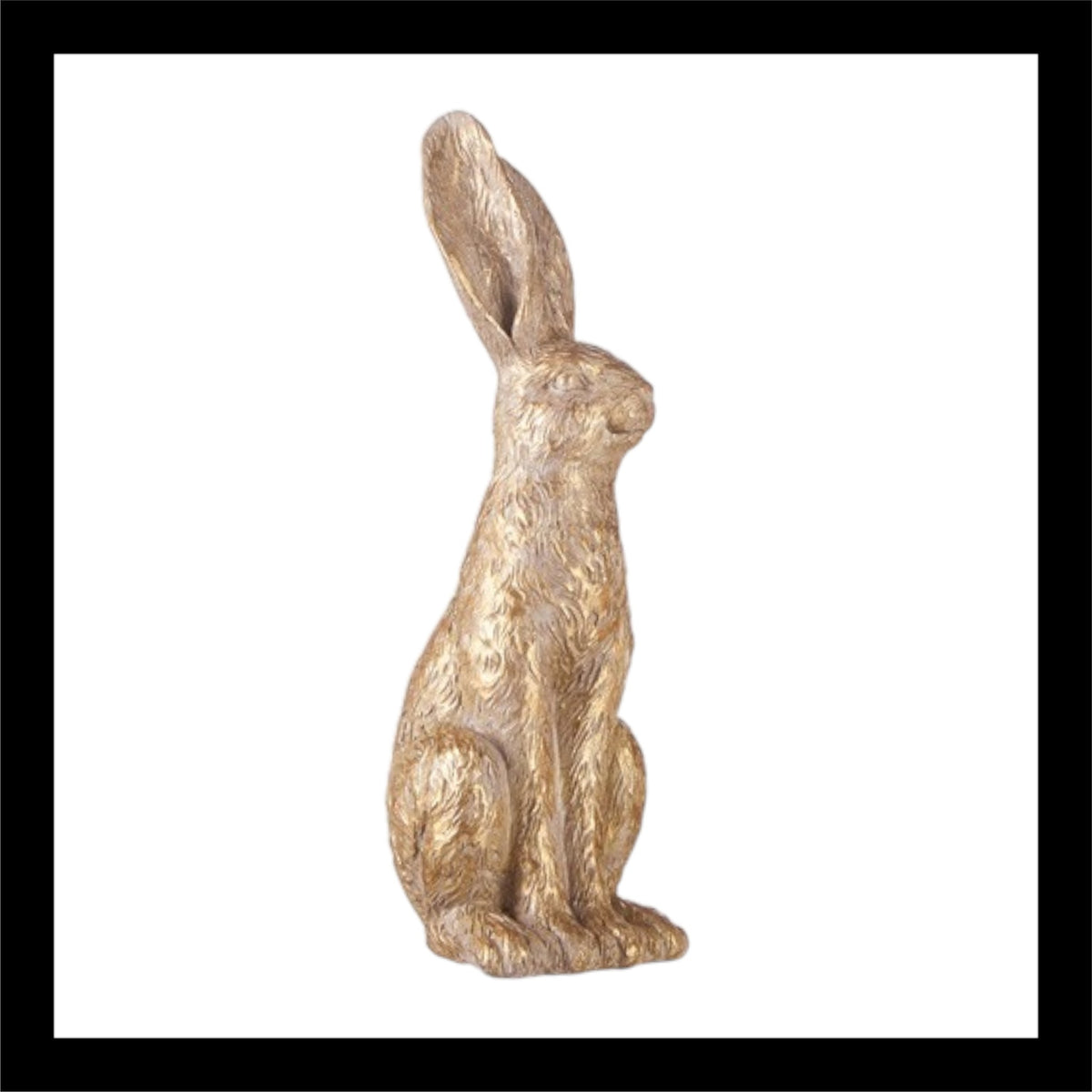 GOLD LEAF RABBIT (1) 12IN