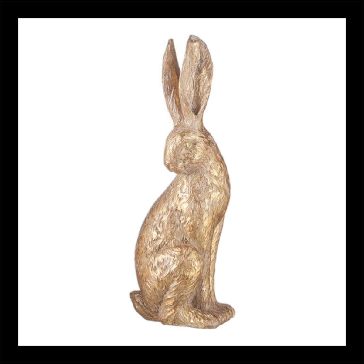 GOLD LEAF RABBIT (2) 12IN