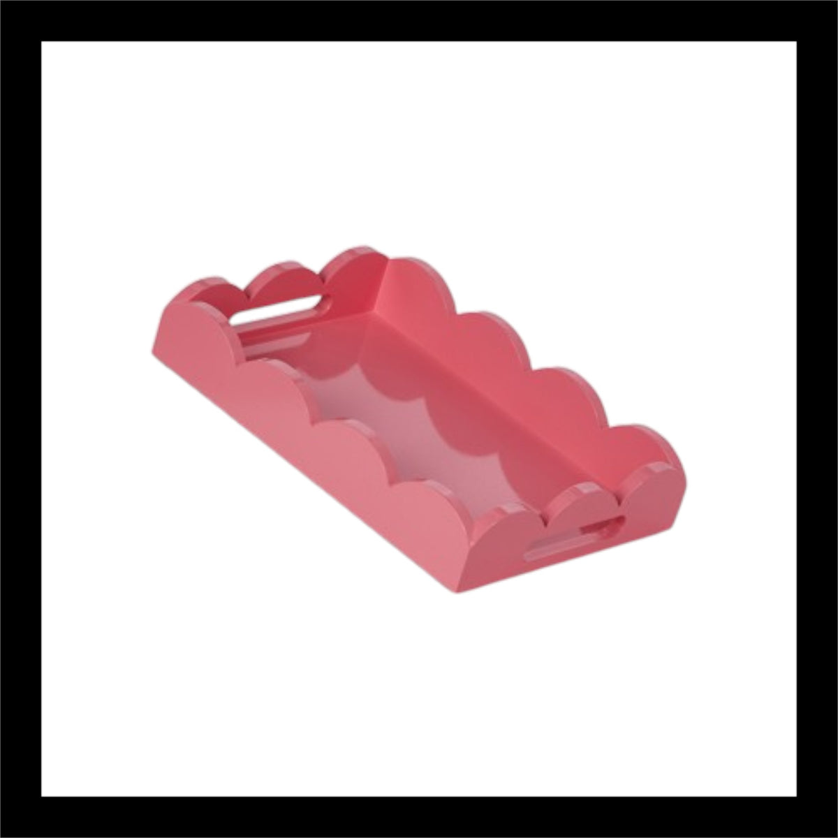 BUBBLEGUM SCALLOPED TRAYS SMALL