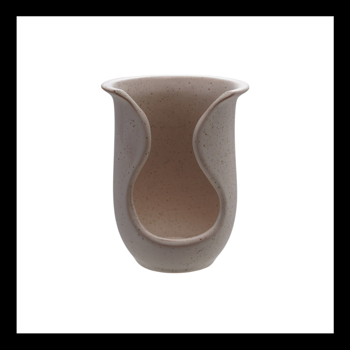 Stoneware Spoon Holder, Reactive Glaze