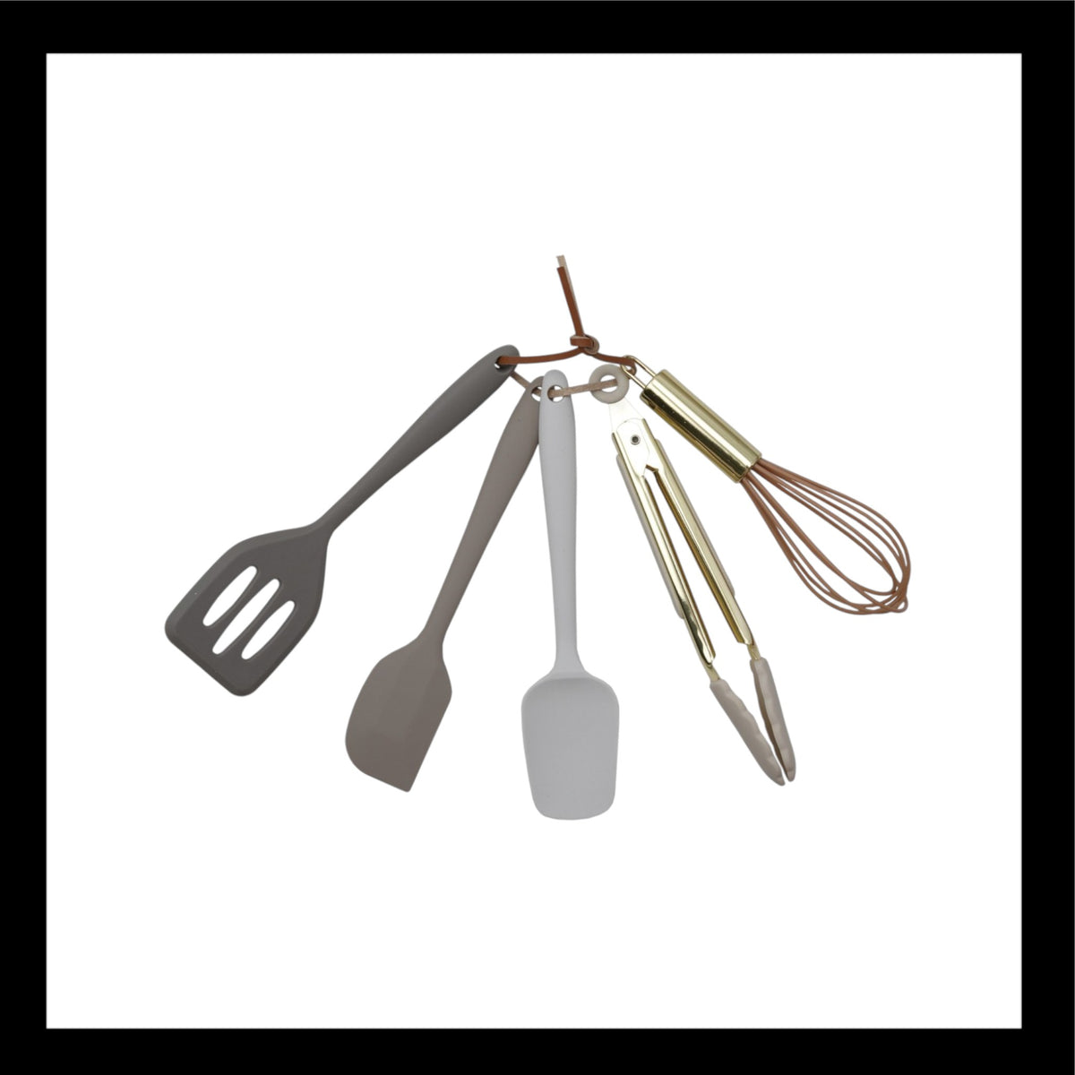 Silicone & Metal Mini Kitchen Tools, Set of 5