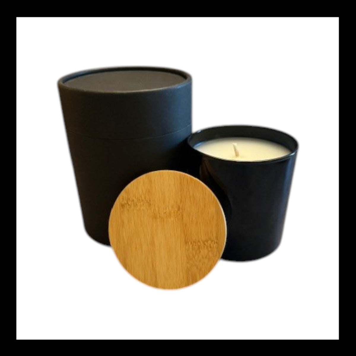 12oz Black Jar Candle w/Box