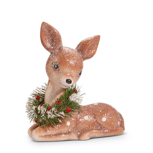 RETRO SITTING DEER 6.75