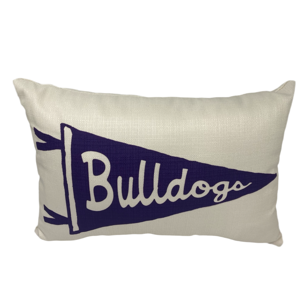 BULLDOGS PENNANT PILLOW