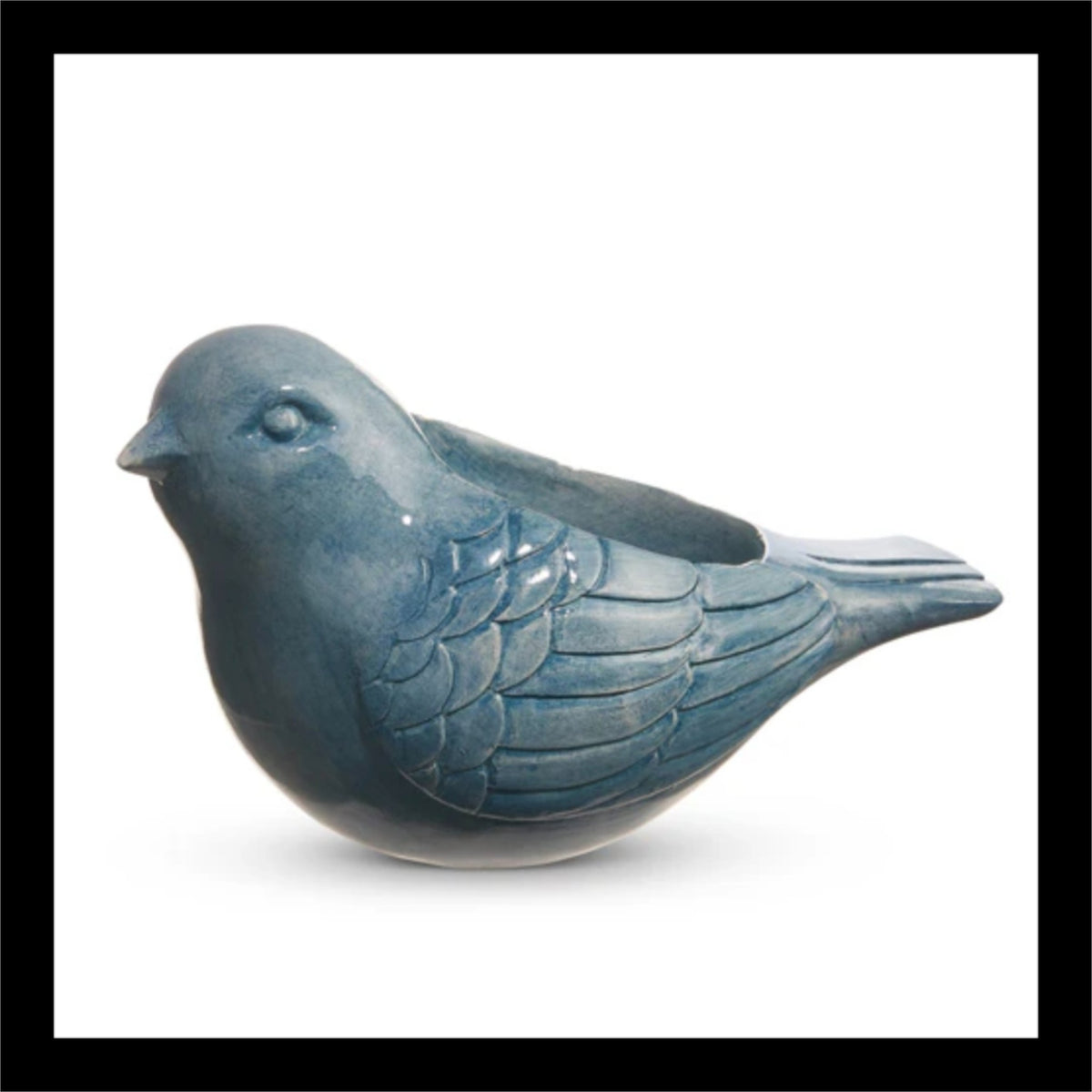 Charming Blue Bird Resin Planter – Decorative and Functional