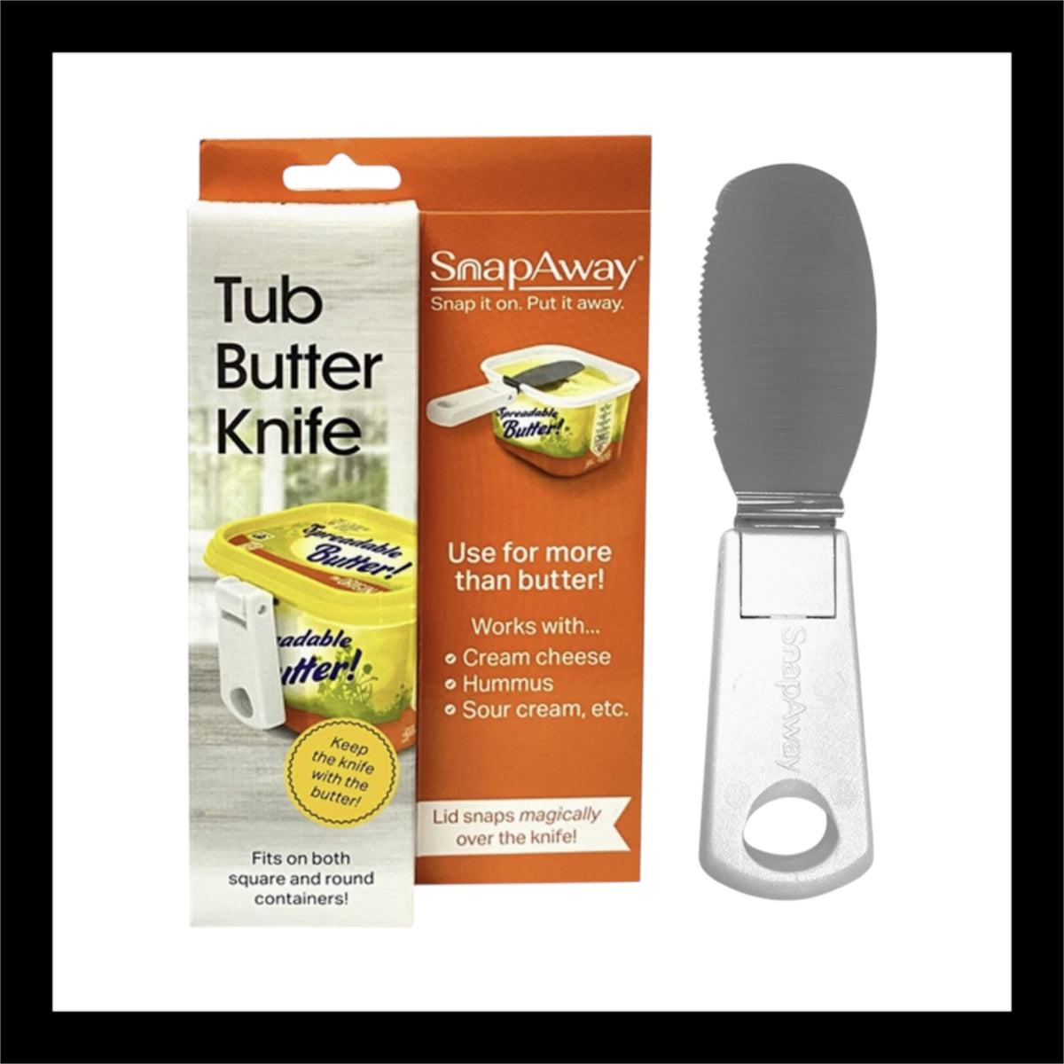 Collapsable Butter Tub Knife