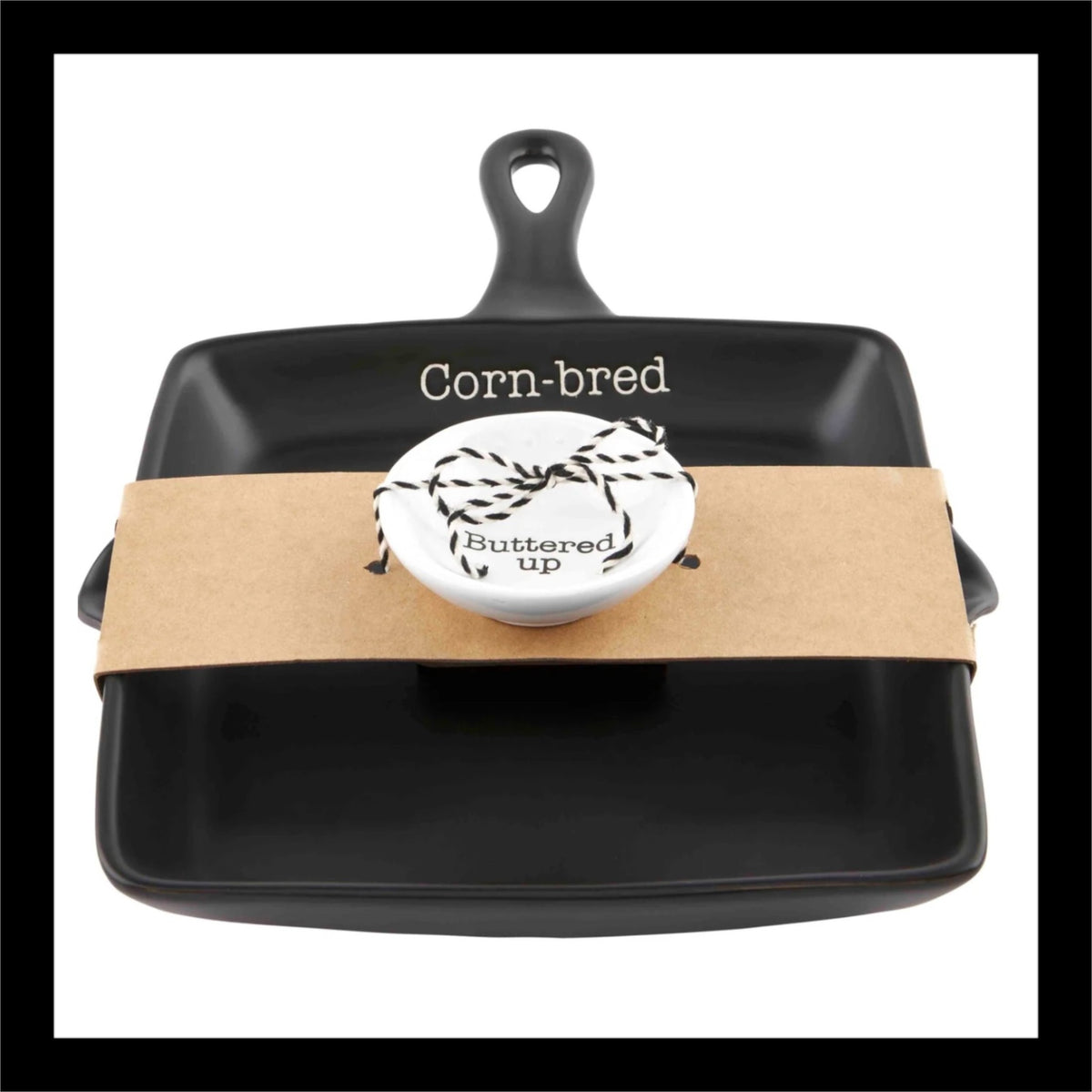 Cornbread Skillet & Butter Dish Set – "Corn-bred" and "Buttered Up"