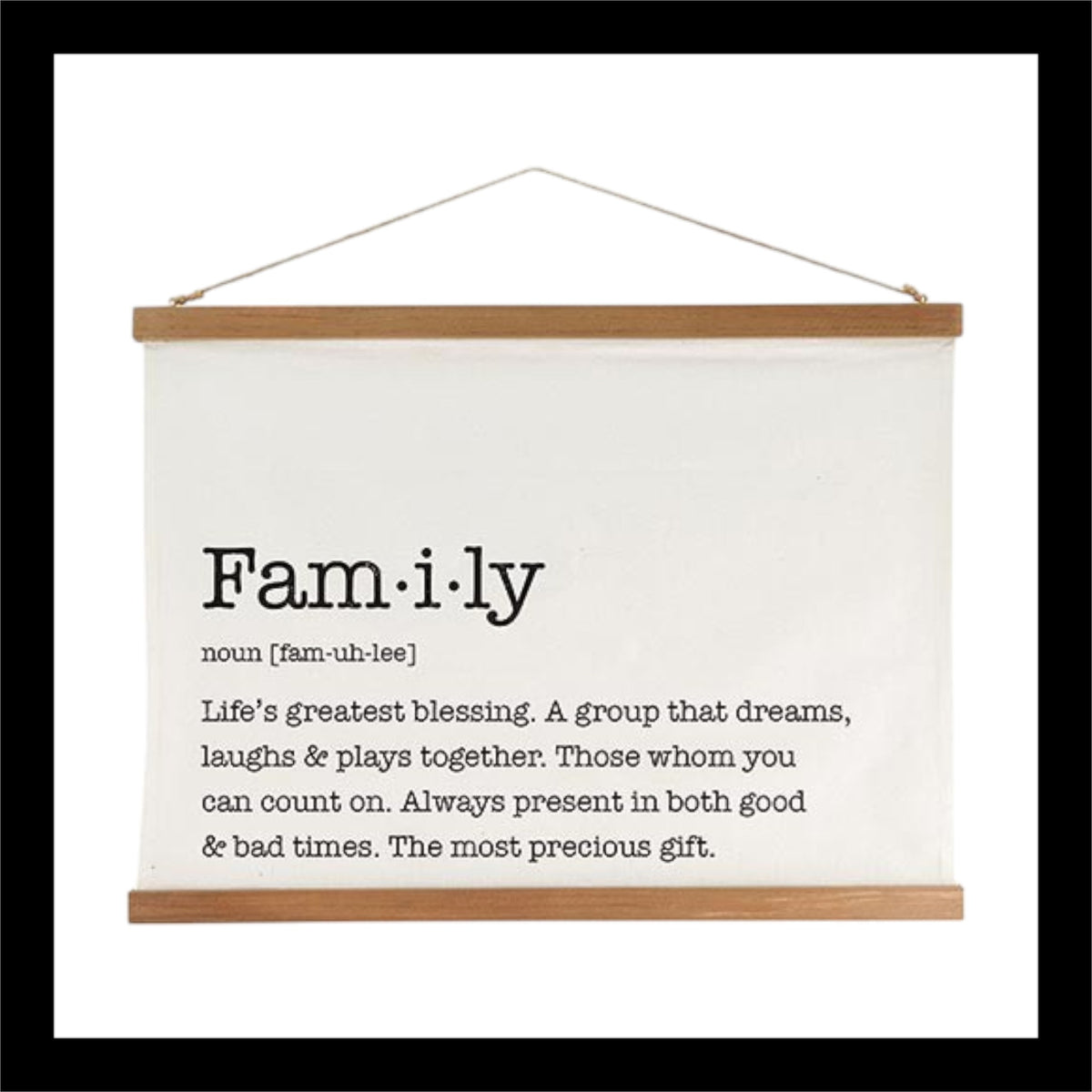 Framed Family Banner