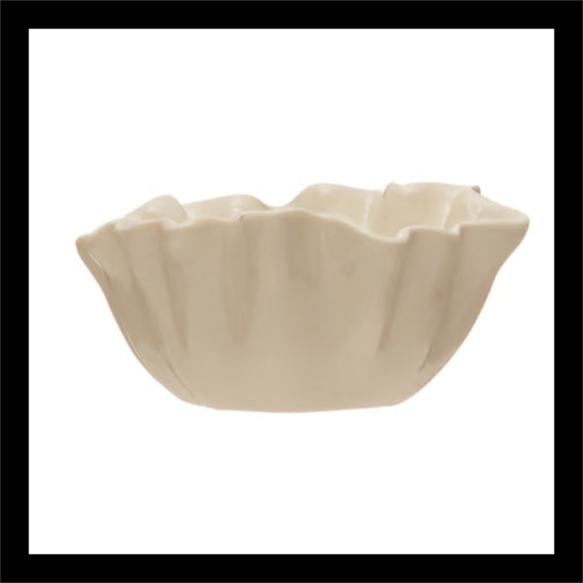 Fluted Stoneware Bowl – 4.75” x 2.25” Decorative Serving Dish