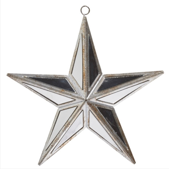 MIRRORED STAR ORN