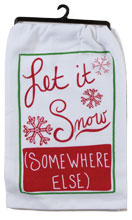 LET IT SNOW FLOUR SACK