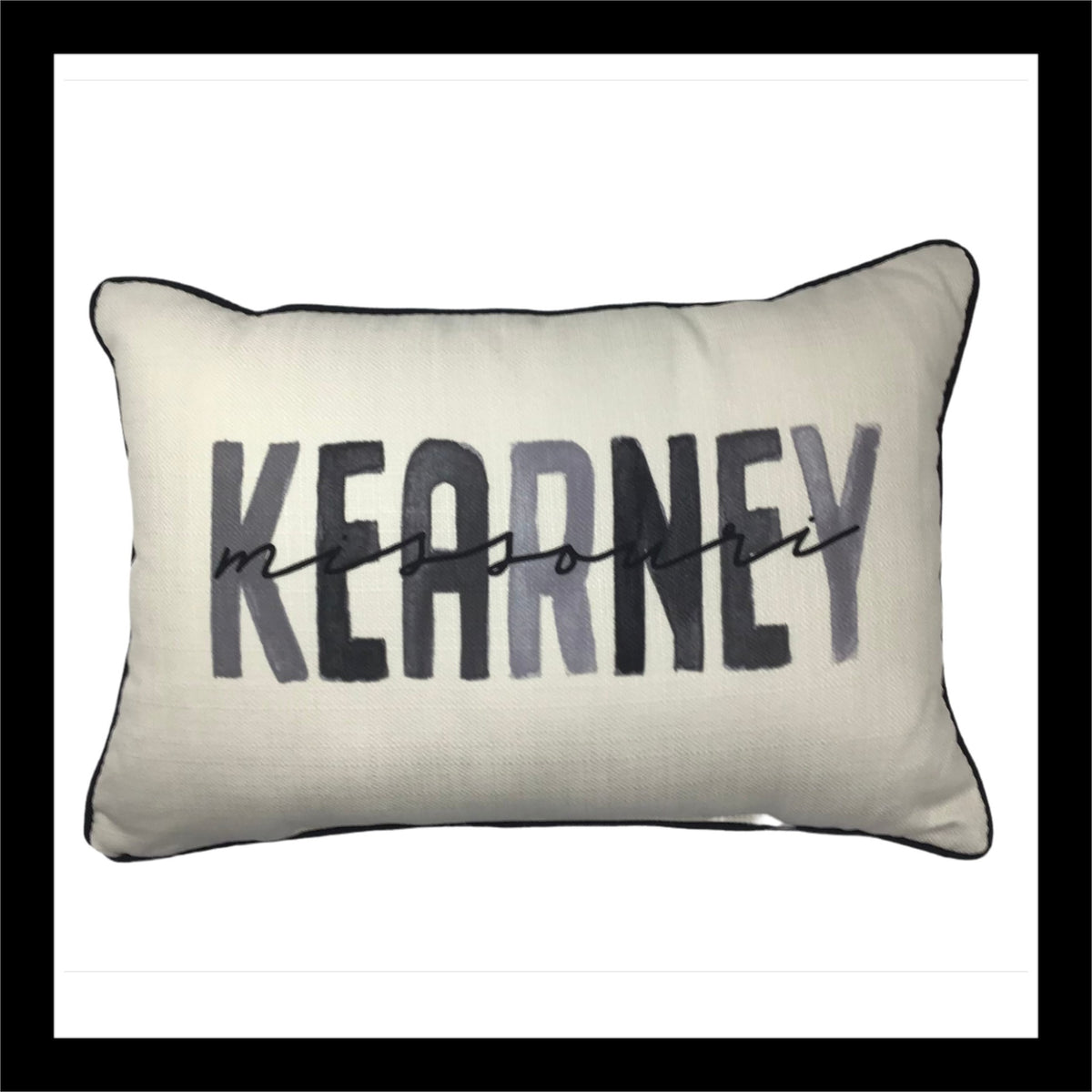 Custom Gray Kearney Missouri Pillow – Exclusive Home Accent