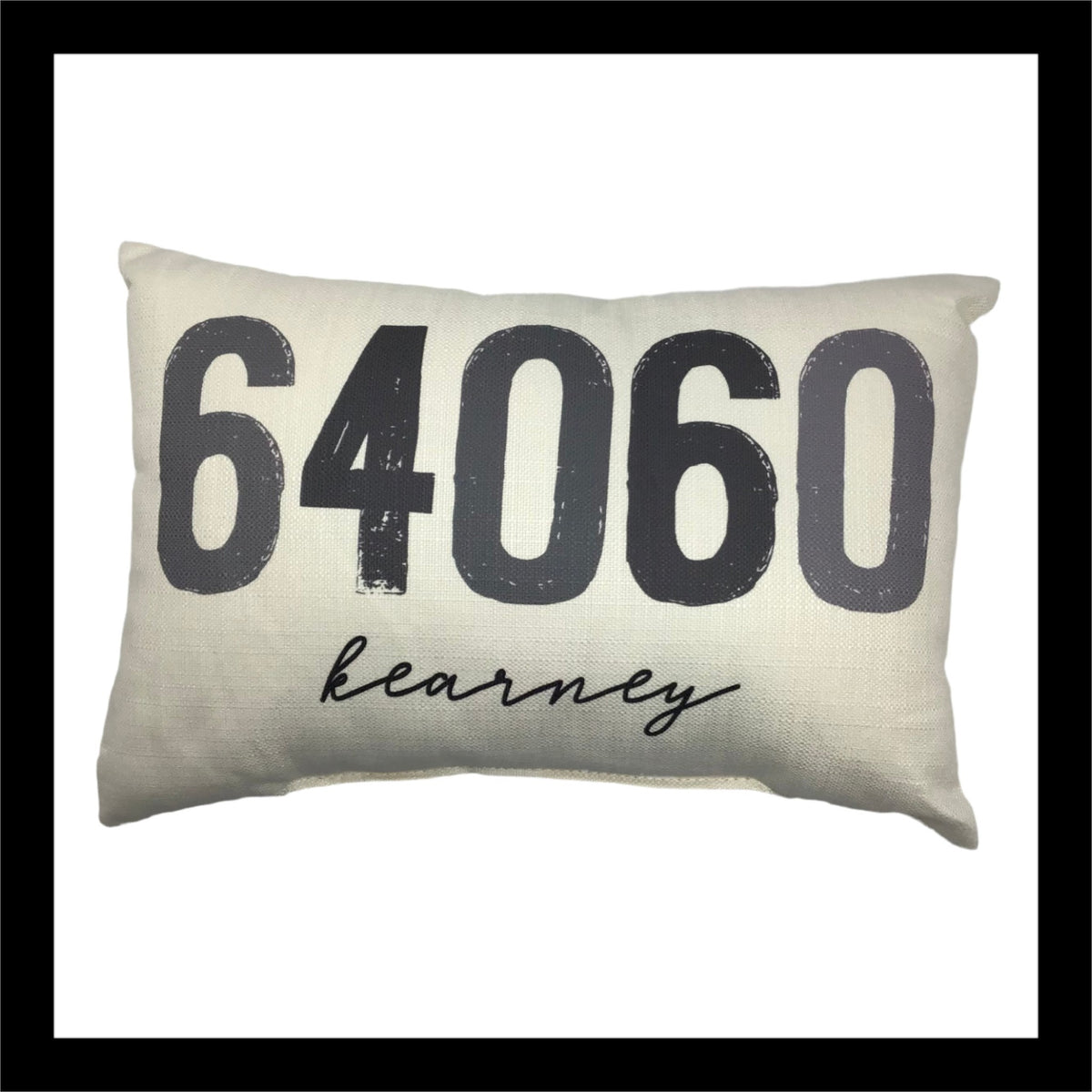 Custom Kearney Missouri Zip Code Pillow – 64060 Home Accent