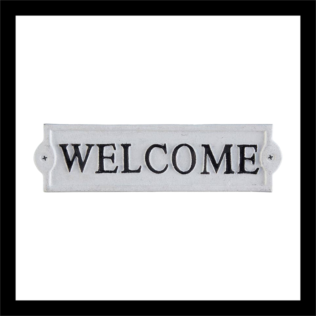 Cast Iron Welcome Sign