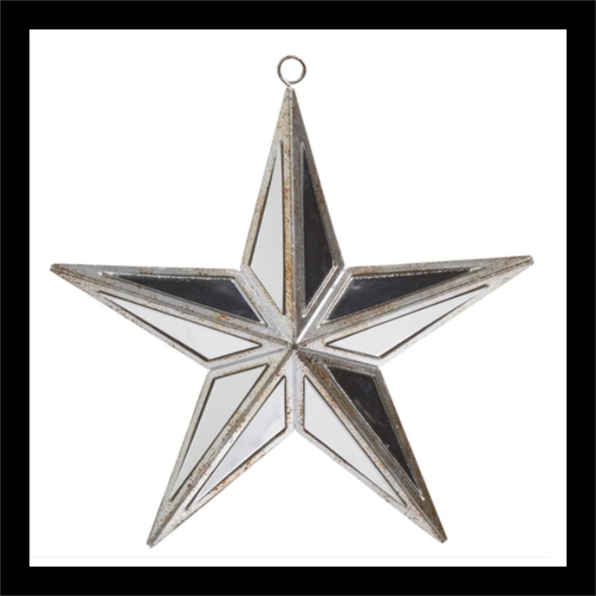 MIRRORED STAR ORN